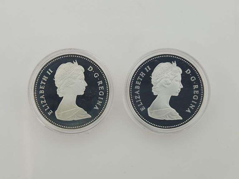 1982 Regina & 1983 Universiade-Edmonton Proof Silver Canadian Dollars, OGP