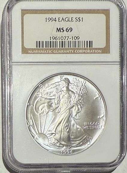 Frosty 1994 NGC MS 69 Silver Eagle