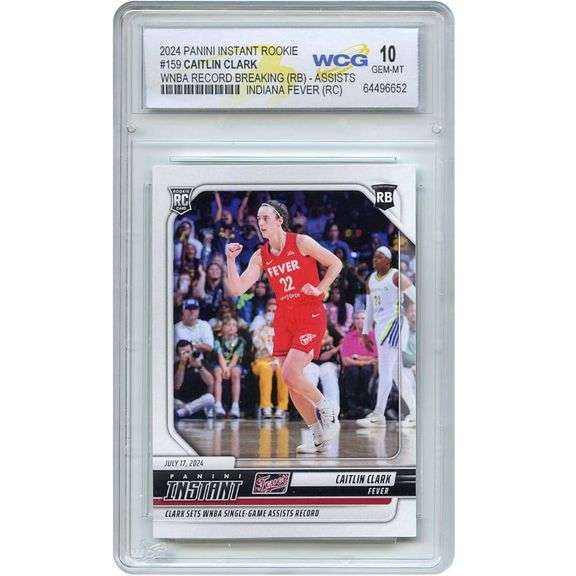 Caitlin Clark Record Breaking Assists GEM MINT 10