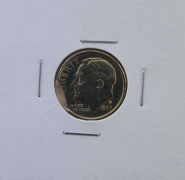 1997 P Clipped Planchet Roosevelt Dime - Full Date