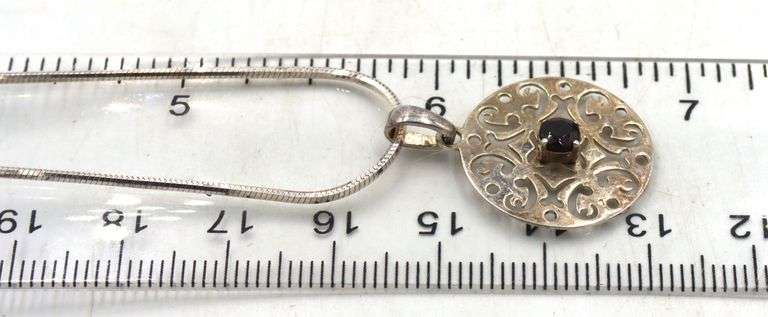 Vintage 925 sterling silver 5 group lot of necklaces