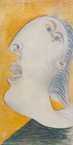Exclusive Pablo Picasso Study For Guernica With Mat