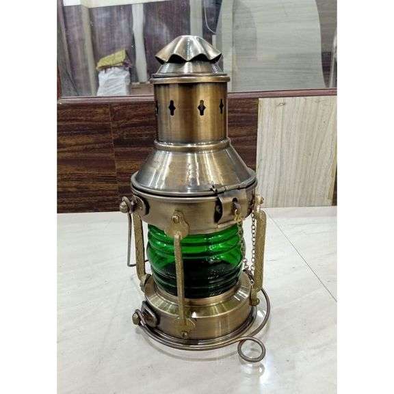 Maritime Cargo Ship Oil Lantern Collectible Lamp