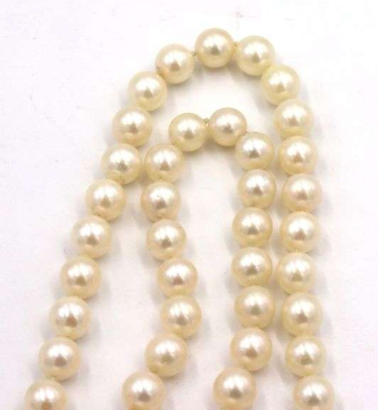 8mm Fresh water pearl strand necklace