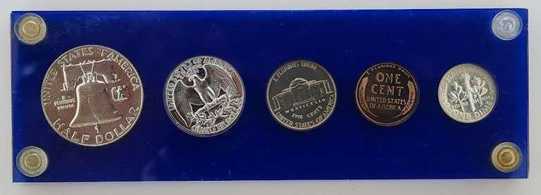 1954 United States Proof Set In Capital Plastics Holder