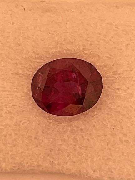 CERTIFIED NATURAL RUBY RED IDEAL CUT OVAL
