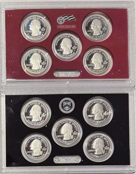 2010 11 US Silver America the Beautiful Quarters  Proof Sets