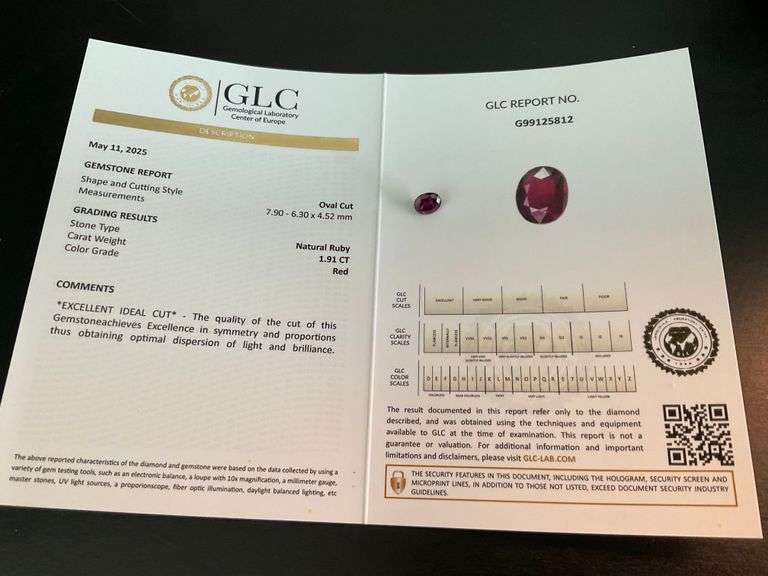 CERTIFIED NATURAL RUBY RED IDEAL CUT OVAL