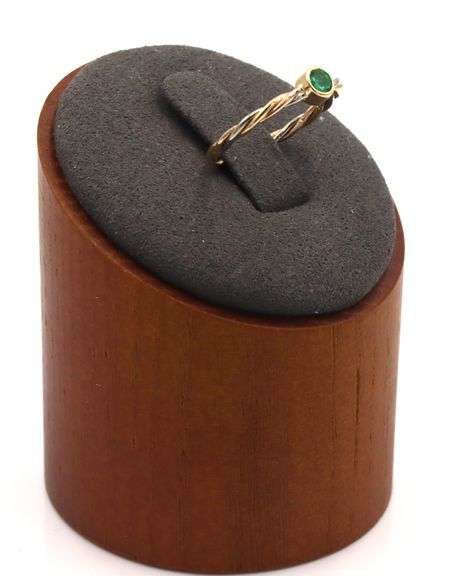 Cartier Emerald twisted 18kt tri color gold stackable ring
