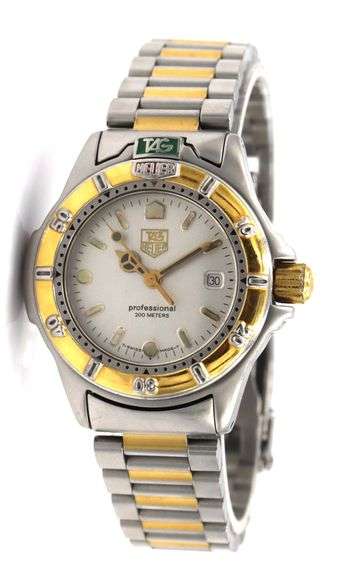 Tag Heuer professional quartz 2 tone watch