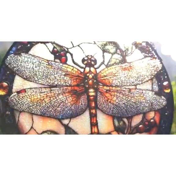 Dragonfly Stained Glass Suncatcher