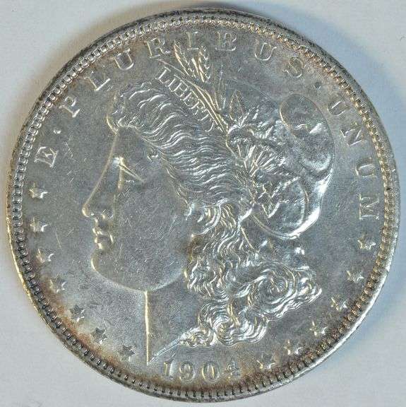 Flashy BU 1904-P Morgan Silver Dollar. Better date