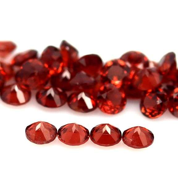 Amazing color! 5.08ct real ruby orange Garnet set!!