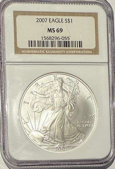 2007 NGC MS 69 Silver Eagle