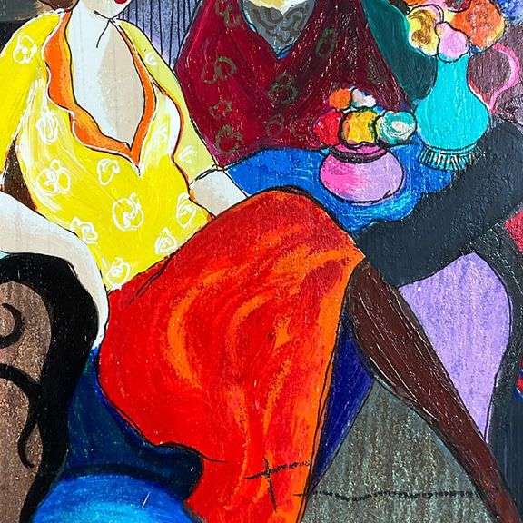 Chit Chat by Tarkay (1935-2012)