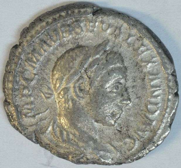 Original Severus Alexander Roman Silver Denarius, 222 to 235 AD
