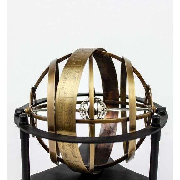 Brass Armillary Sphere Globe with Stand
