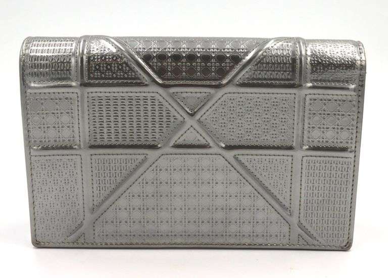 Dior Metalic Diorama Wallet On Chain Bag