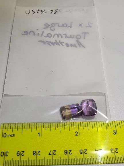 Collection of high quality and large Amethyst and Tourmaline 16.04 CTTW
