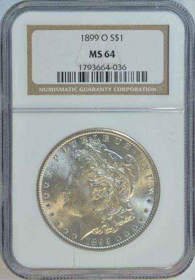 GEM' BU 1899-O Morgan Silver Dollar. NGC MS64