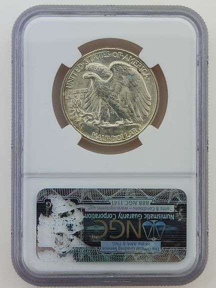 1945 Walking Liberty Half Dollar "HIGH GRADE"  - NGC MS66