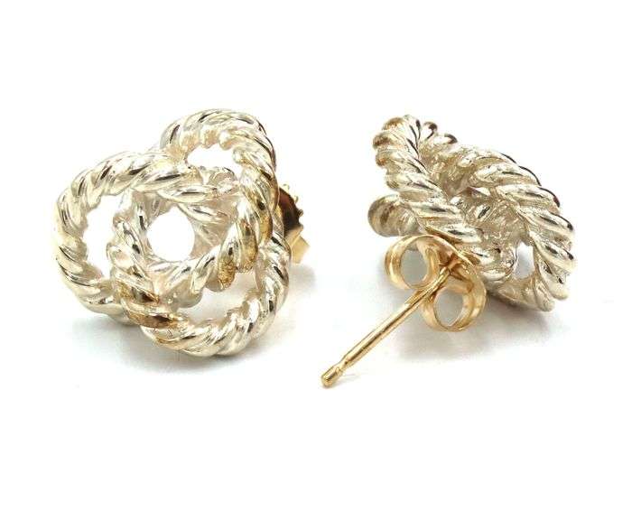 Tiffany & Co twisted rope stud earrings