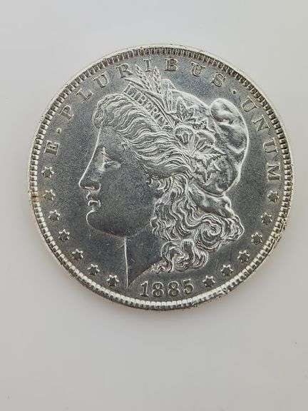 1885 Morgan Silver Dollar, Cleaned