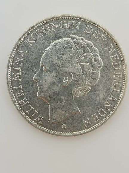 1938 Netherlands 2 1/2 Gulden