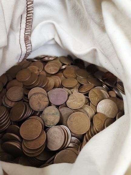 5,000 Count Wheat Cent Estate Bag