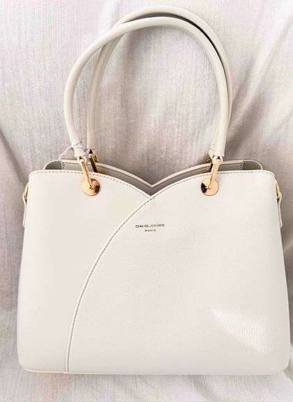 White Color Hand Bag by David Jones Paris