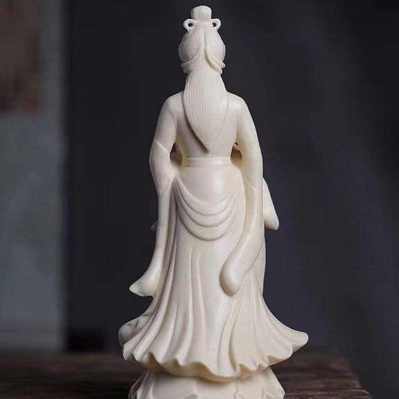 Ivory Buddha with Nine-Tailed Fox
