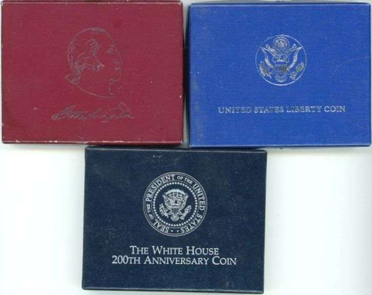 3 Different US Commemorative in Box w/CoA