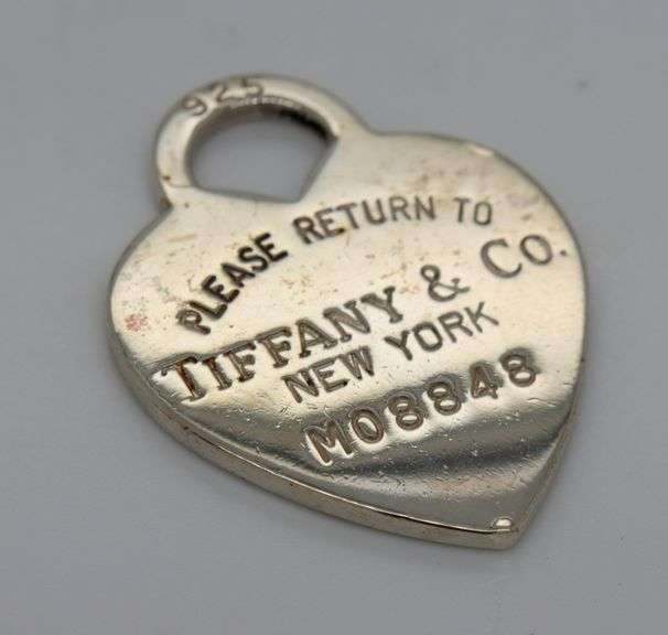 Tiffany & Co heart tag charm pendant