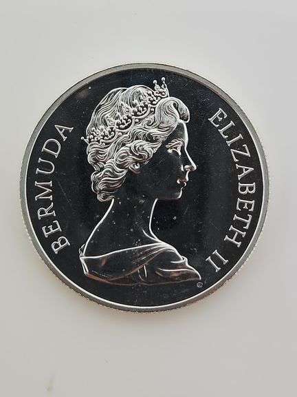1972 Bermuda One Dollar, 50% Silver