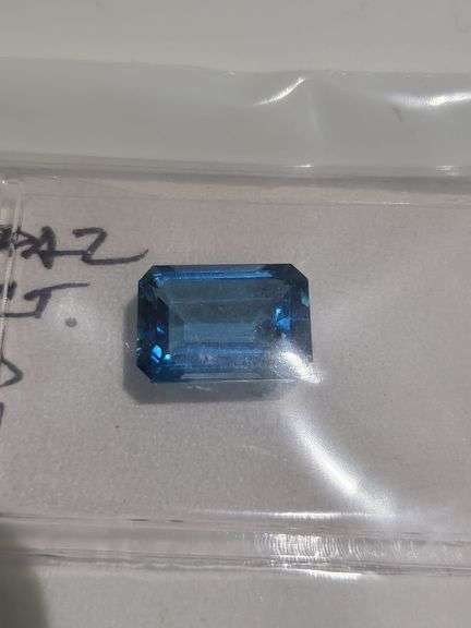 10.14ct emerald cut Blue Topaz