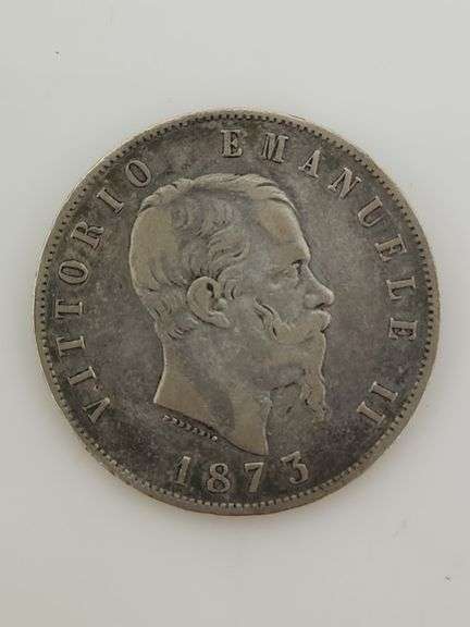 1873 Italy 5 Lira - Victor Emmanuel II