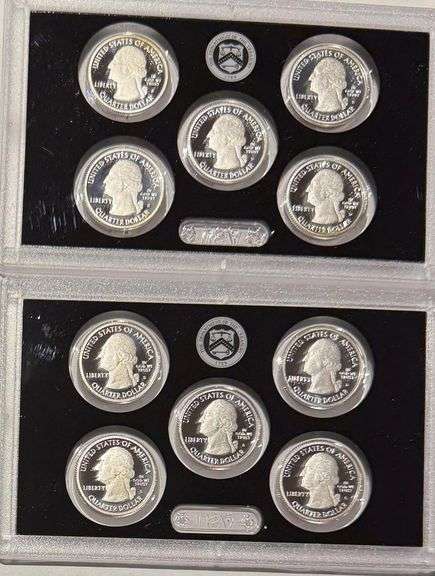 2012 13 US Silver America the Beautiful Quarters  Proof Sets