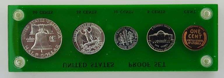 1954 United States Proof Set In Capital Plastics Holder