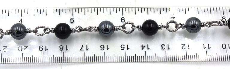 David Yurman Bijoux onyx and Hemitite necklace