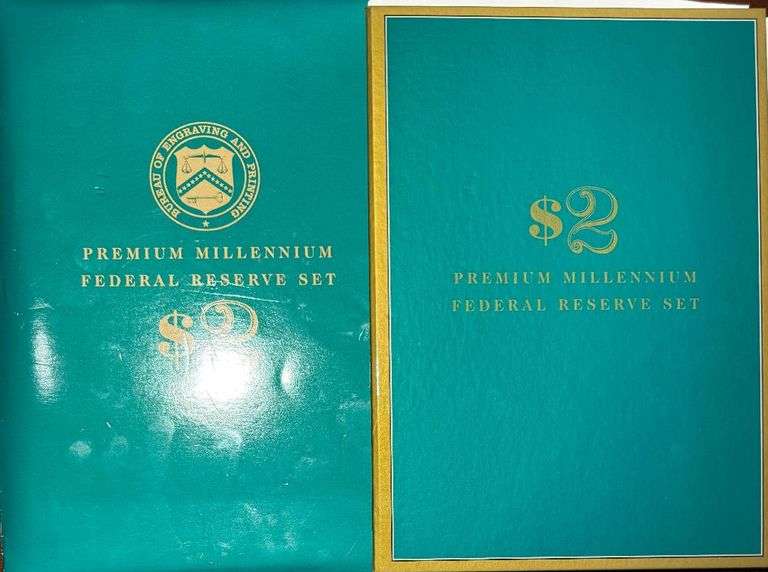 Premium Millenium Federal Reserve $2 Set