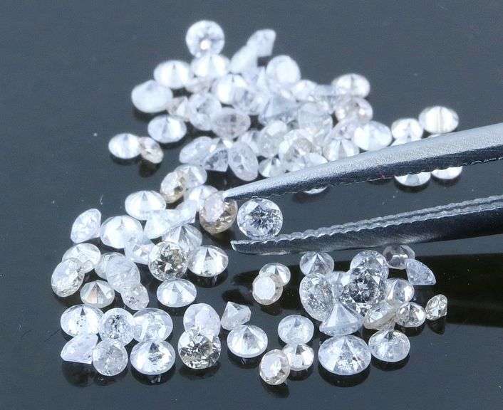 High fire 1.53ct set of REAL round brilliant Diamonds!