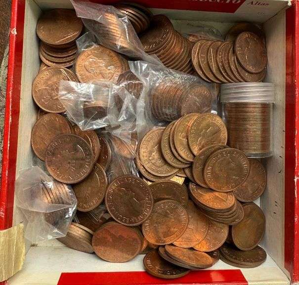 275 Plus Unc 1963 English Pennys