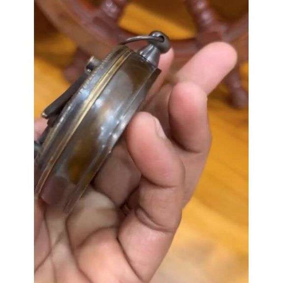 Brass Sundial Pocket Compass with Magnetic Needle