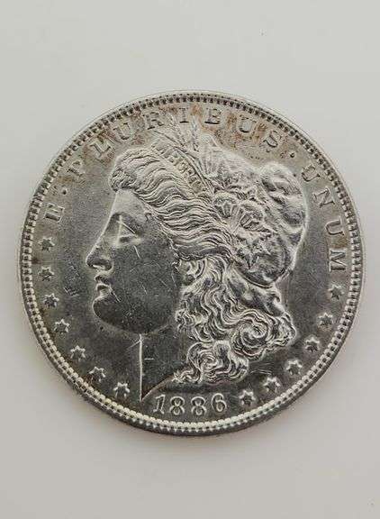 1886 Morgan Silver Dollar, AU