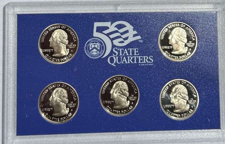 2008- 13 US State Quarters Proof Sets