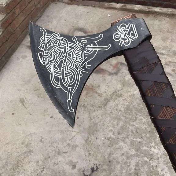 Handmade Bearded Viking Axe