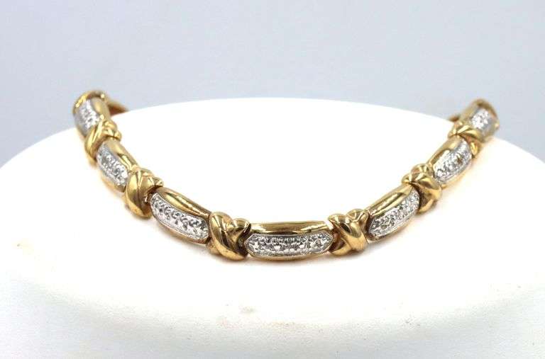 Set of 925 sterling silver cubic zirconia necklace and bracelet