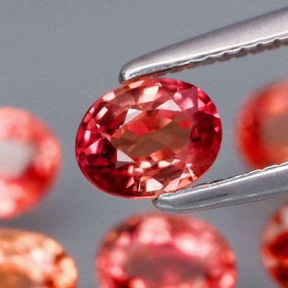 Dynamic 2.92ct Padparadscha Sapphire set
