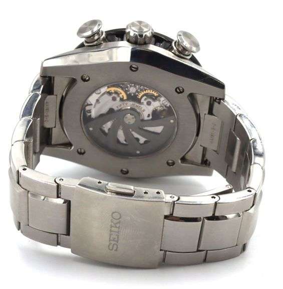 Seiko Ananta automatic 46mm silver dial watch