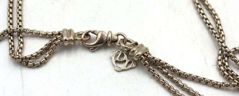 David Yurman waterfall lariat tassel with diamonds